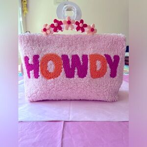 💐 THE DARLING EFFECT WORD TEDDY POUCH 💐 NWT 💐